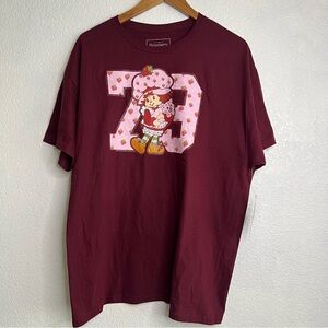 Strawberry Shortcake Graphic T-Shirt Maroon XL NEW